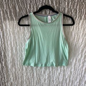 aqua green workout shirt